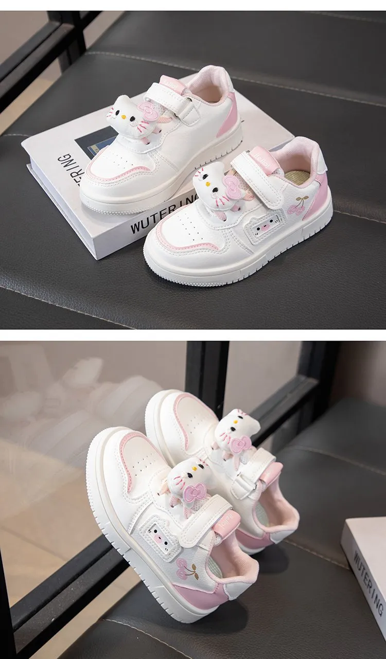 Cherry Kitty Charm Sneakers| 3.5 to 11 years