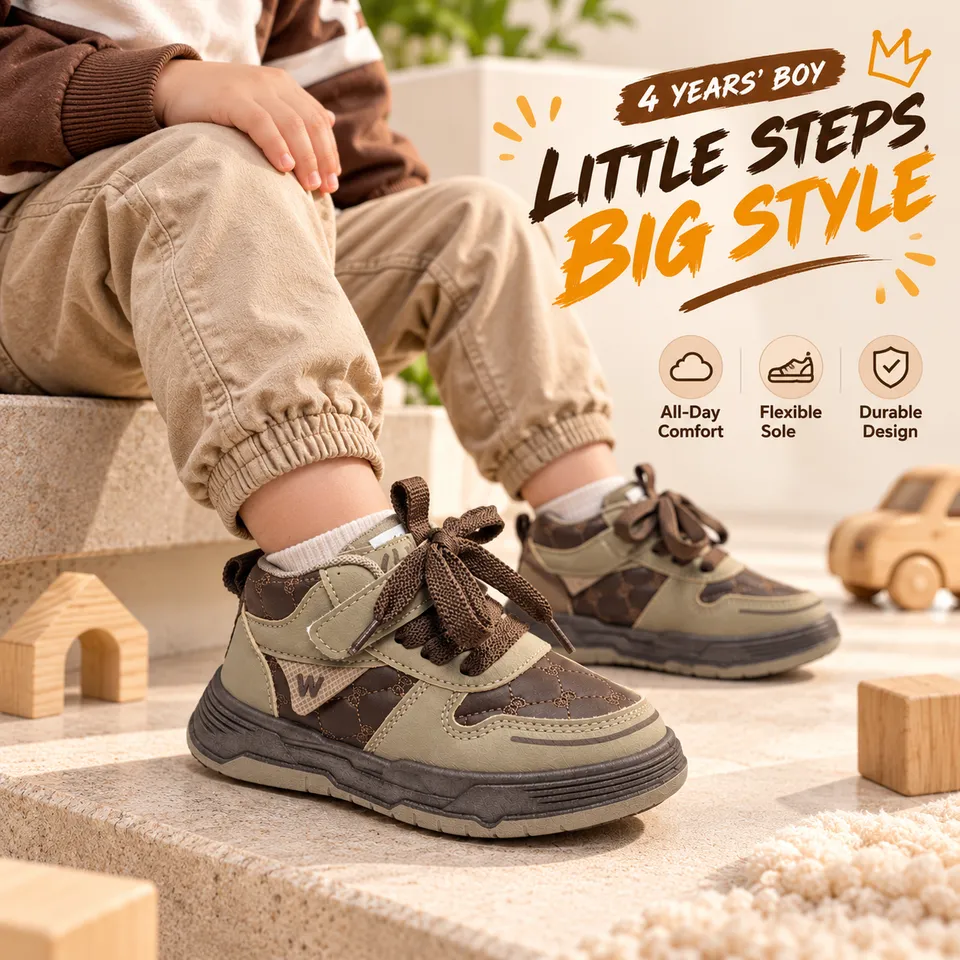 Urban Trek Kids High-Top Sneakers