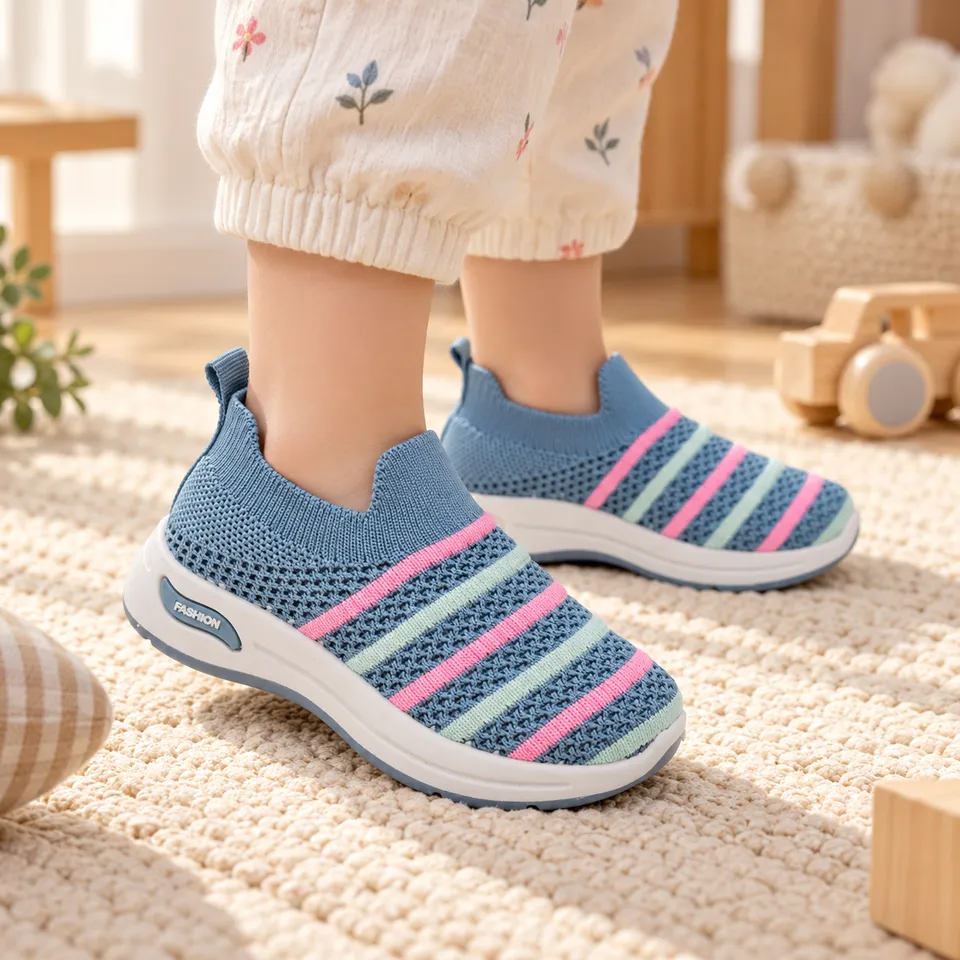 StripeFlex Kids Slip-On Shoes