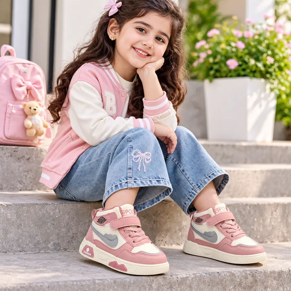 Rose Blush High-Top Sneakers