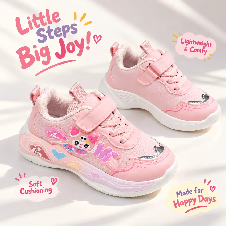 PinkyCharm Kids Sneakers