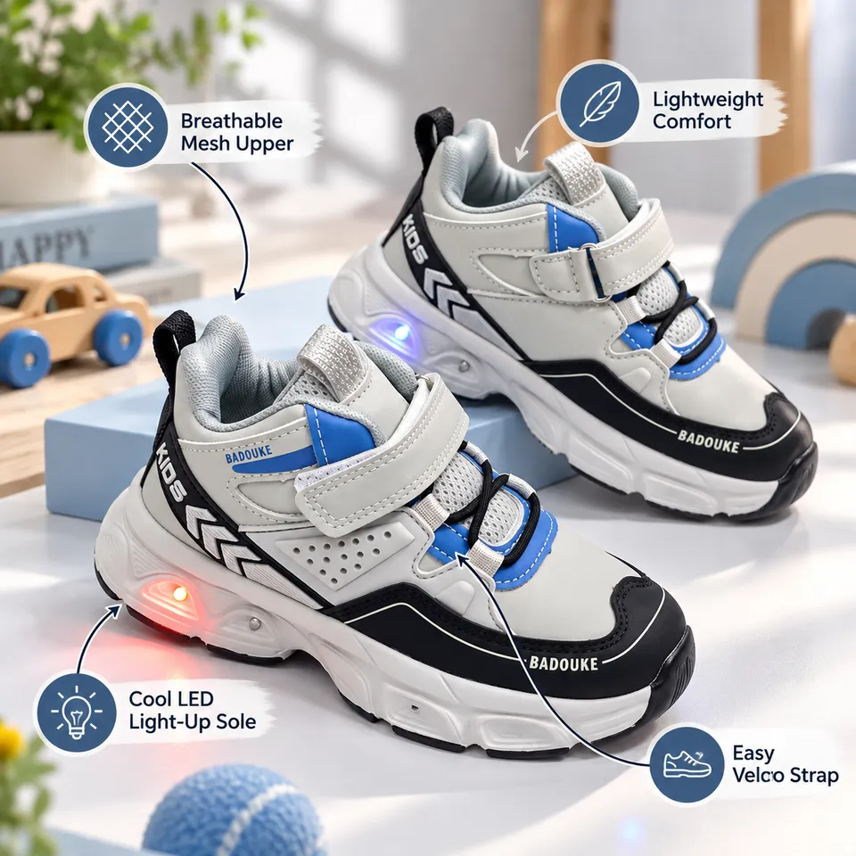 TerraGlow Kids LED Sneakers- Lighting