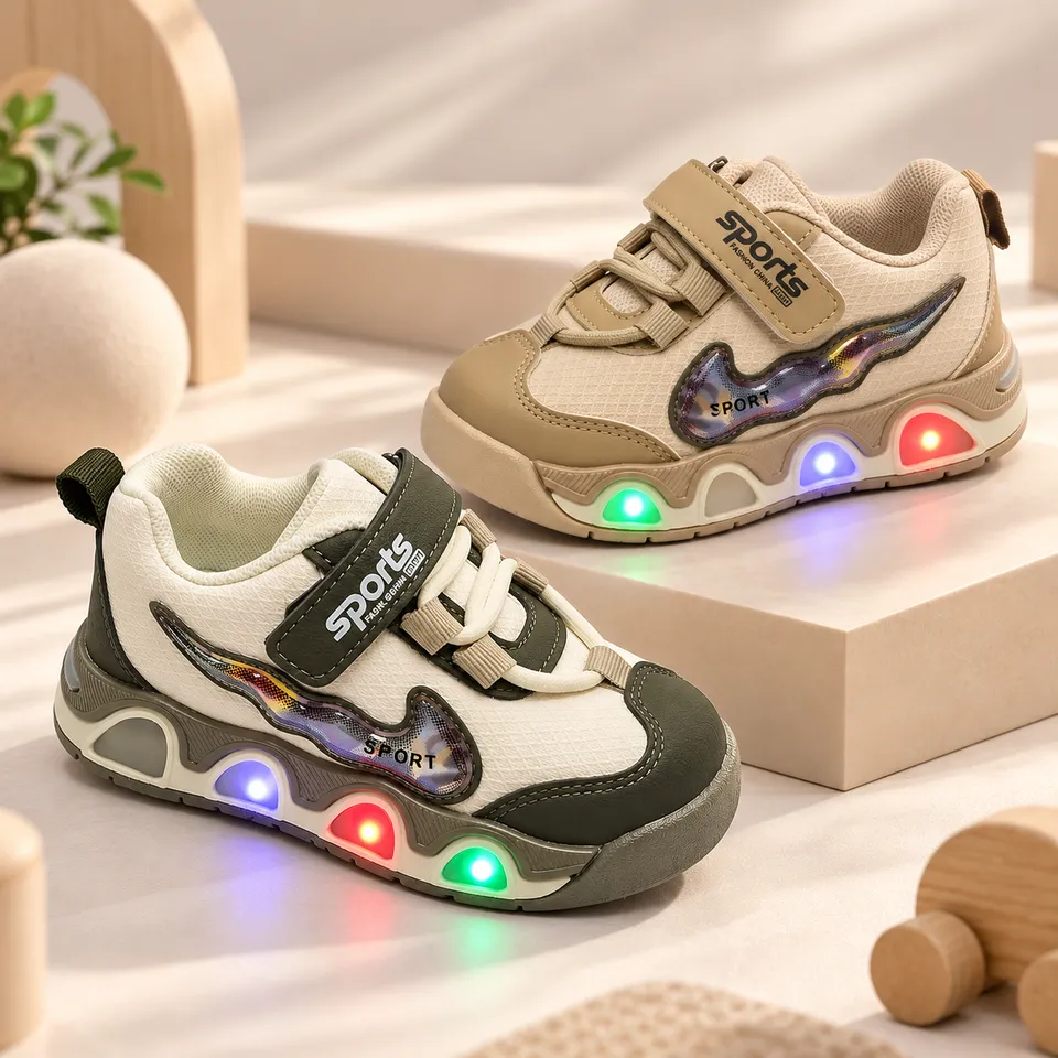 GlowTrail LED Kids Sneakers- Lighting