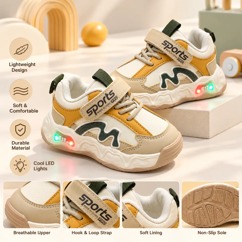 GlowWave LED Kids Sneakers- Lighting