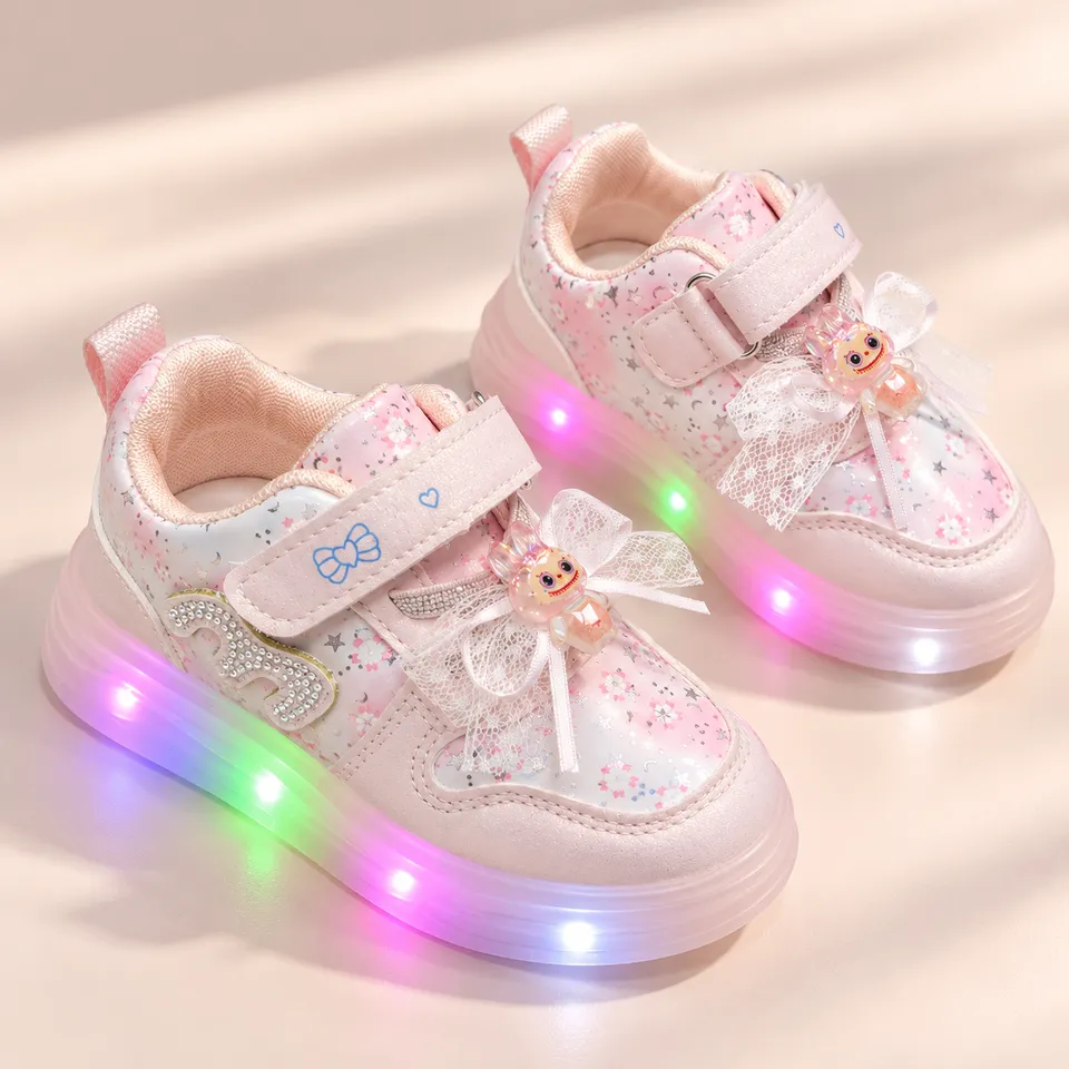 Rainbow Glow Princess Sneakers-Lighting