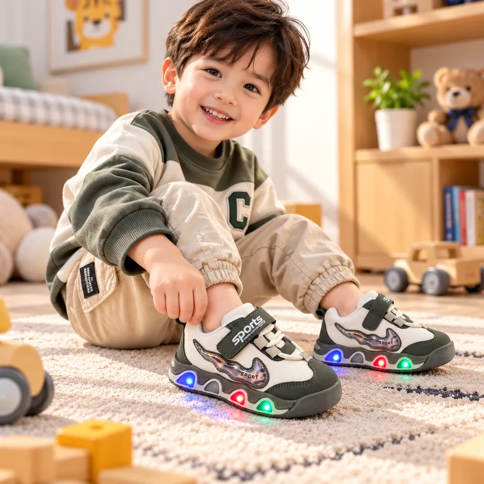 GlowTrail LED Kids Sneakers- Lighting